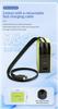 Fast Charging GaN Charger with Retractable Cable for Apple, iPad, Huawei, Xiaomi, and Android.
