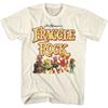 Fraggle Rock Fraggies and Logo Natural Adult T-Shirt