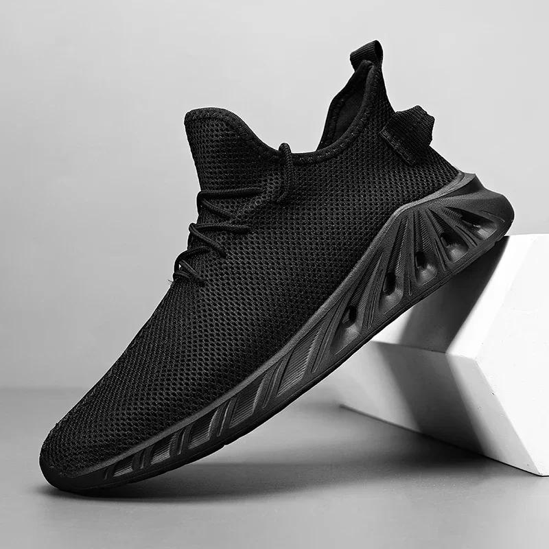 Fashion Comfortable Flying Weave Men's Casual Shoes Fashion Lightweight Man Casual Sneakers Summer Breathable Men Athletic Jogging Shoes