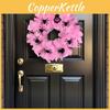 Halloween Venue Decoration Spider Wreath With Pink Mesh For Party Atmosphere And Door Display
