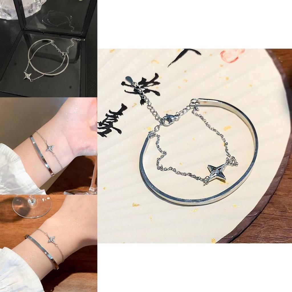 Fashionable Starry Bracelet For Women Stylish Double Layer High-end Design