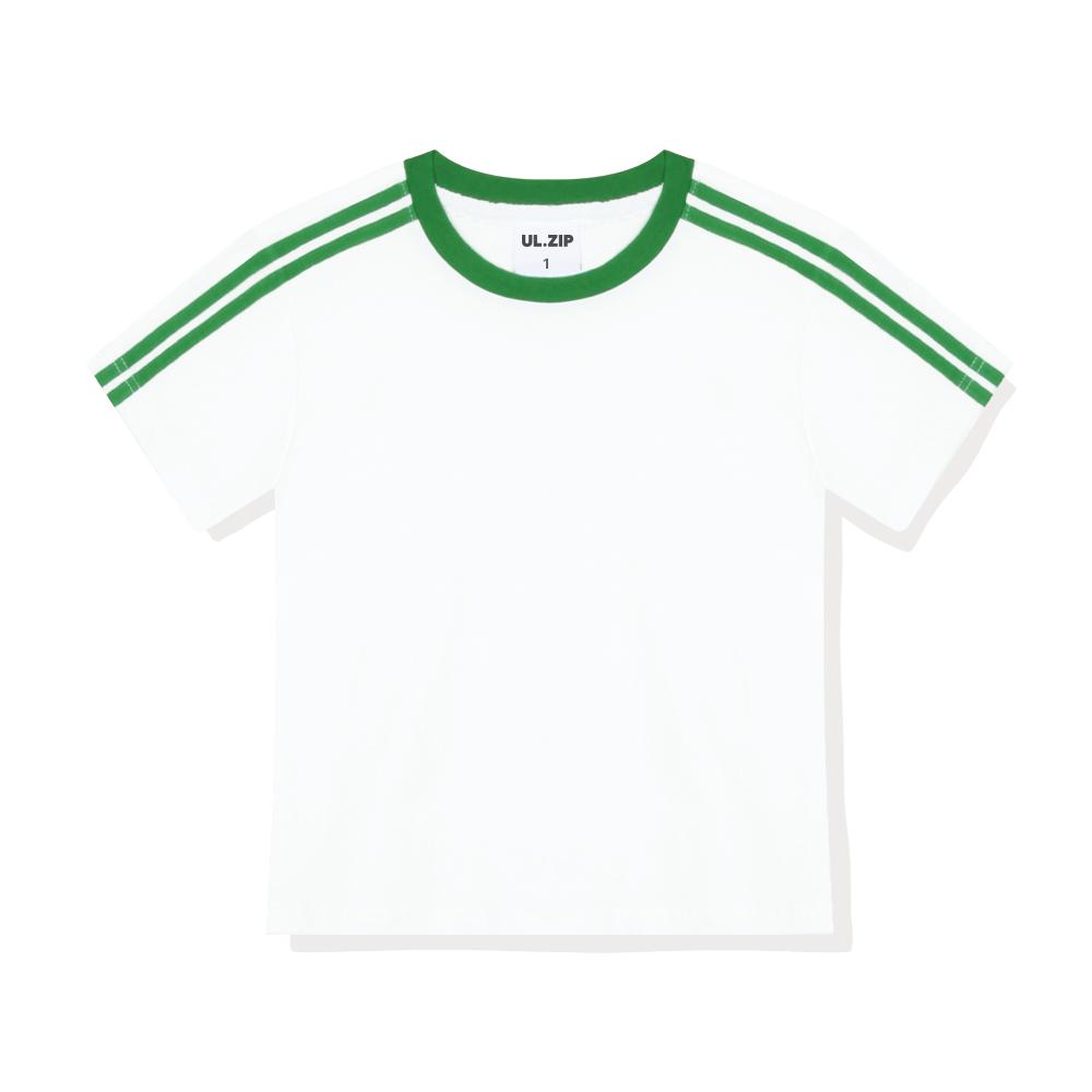 ULIFEZIP Ready Women Semi-Crop Track Short Sleeve Tee 6 Colors [Ulze_5001]