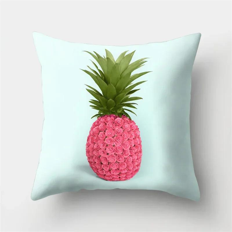Creative Cartoon Pineapple Fruit Art Bedroom Sofa Car Waist Cushion Pillowcase Home Decoration