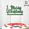 10 Stück/Los Gold Rot Frohe Weihnachten Party Kuchen Topper Dekoration für Weihnachtsdekorationszubehör