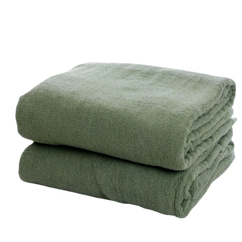 All-Cotton Military Green Summer Blanket for Dorms & Sofas