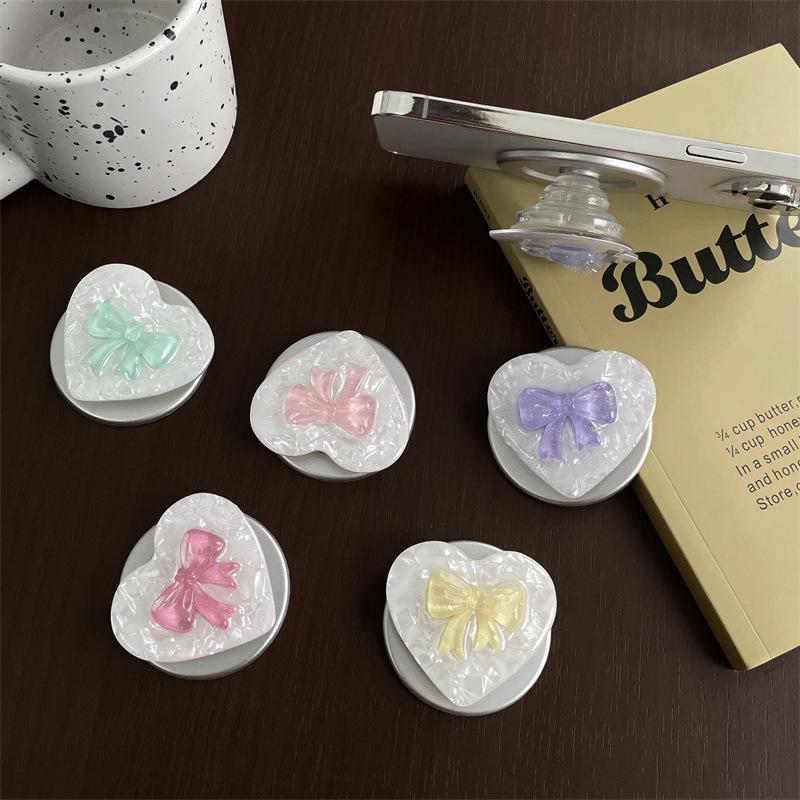 Jelly Bow New Model MagSafe-Compatible Magnetic Bracket: Strong Adsorption, Retractable Airbag Desktop Stand