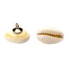 Pack Of 10 Natural Shell Buttons Unique Conch Shape Button Buckles For Fashion Designers And Craft Clothing Project
