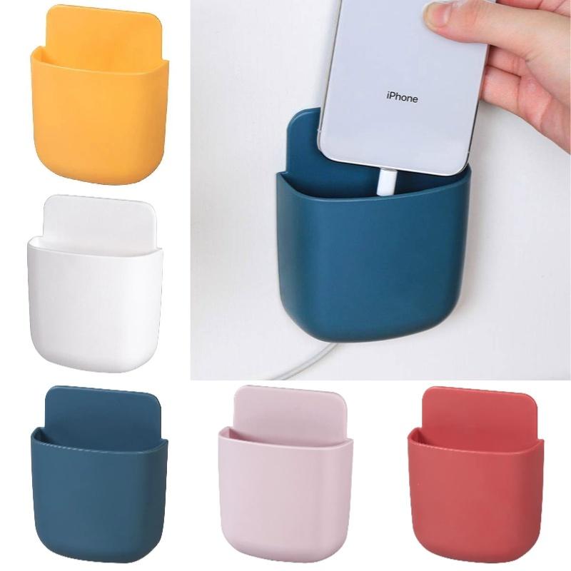 Wall-mounted Smart Tv Remote Control Holder Pp Material Stick-on Multi-functional Storage Box