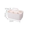 Desktop Cosmetic Organiser, Pen and Desk Organiser, Split Marker Organiser with Handle Bracket Portable Utility Fixed Container