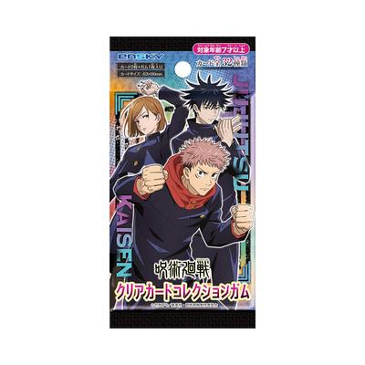 Jujutsu Kaisen Clear Card Collection Kaugummi-Produktion limitierte BOX Kauf 16 Stück Süßigkeiten [Erstes Spielzeug/Kaugummi (Jujutsu Kaisen)