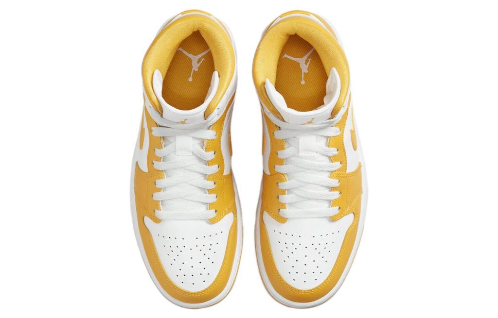 Jordan 1 Mid White University Gold Women's BQ6472-117