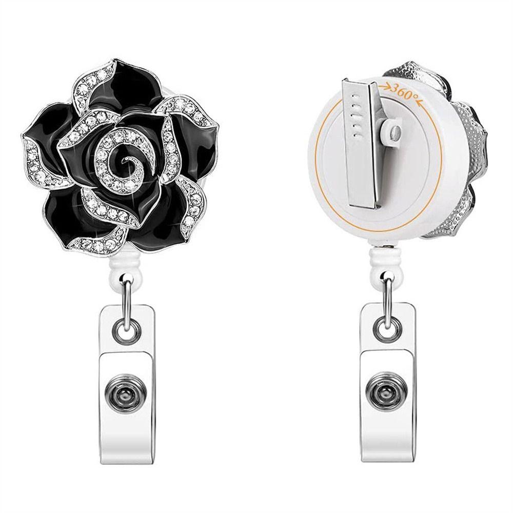 Tag ID Card Badge Clip  Badge Reel Certificate Clasp Retractable Badge Reel Badge Holder