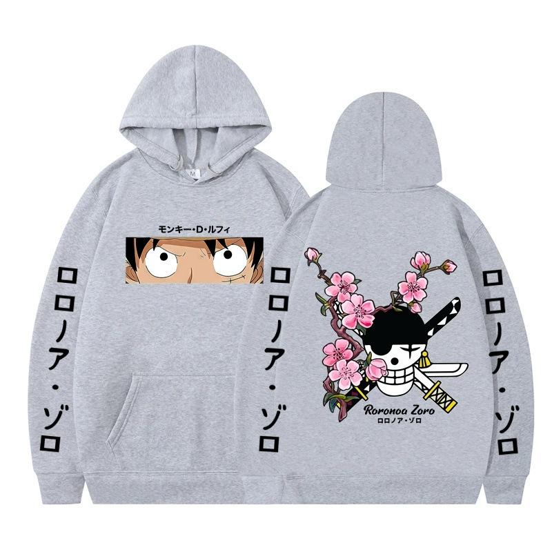 ONE PIECE Anime Hoodie Roronoa Zoro Hoodie Streetwear Hooded Sweatshirt Men Women Cosplay Sports