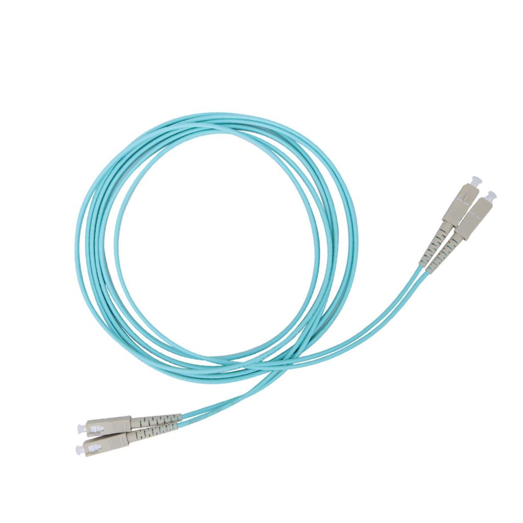 Multimode Duplex Fiber Optic Cable SC UPC SC UPC 50 125 MM OM3 10 Gigabit 3 Meters