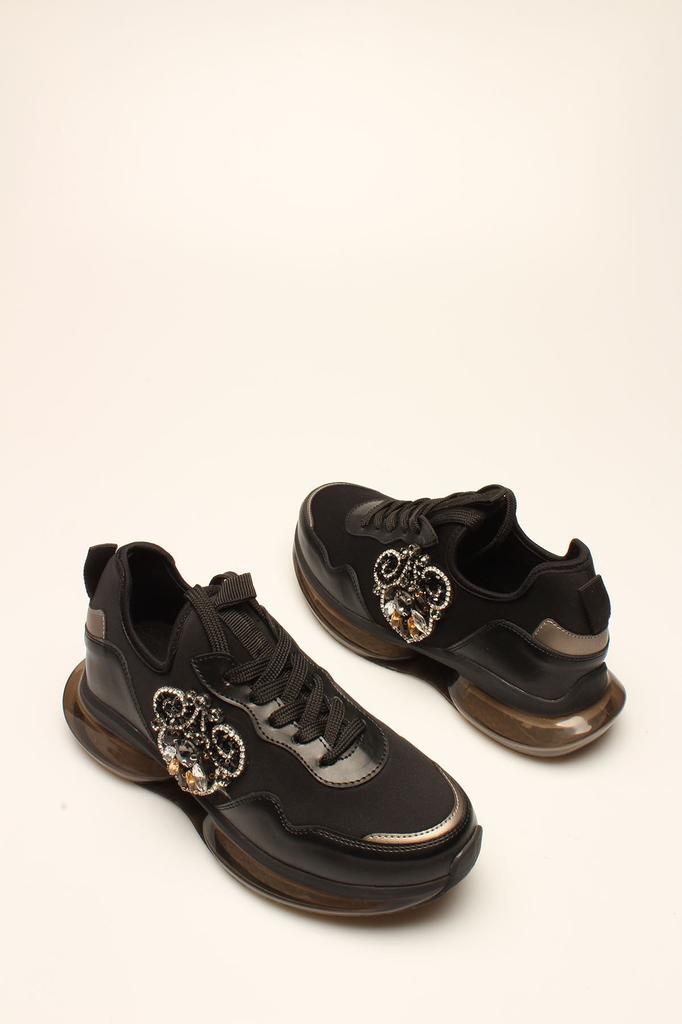 Baskets mode femme Es Black Stone Stretch Sportswear