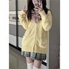 Spring-Fall JK Uniform Knit Cardigan Sweater Set for College Girls