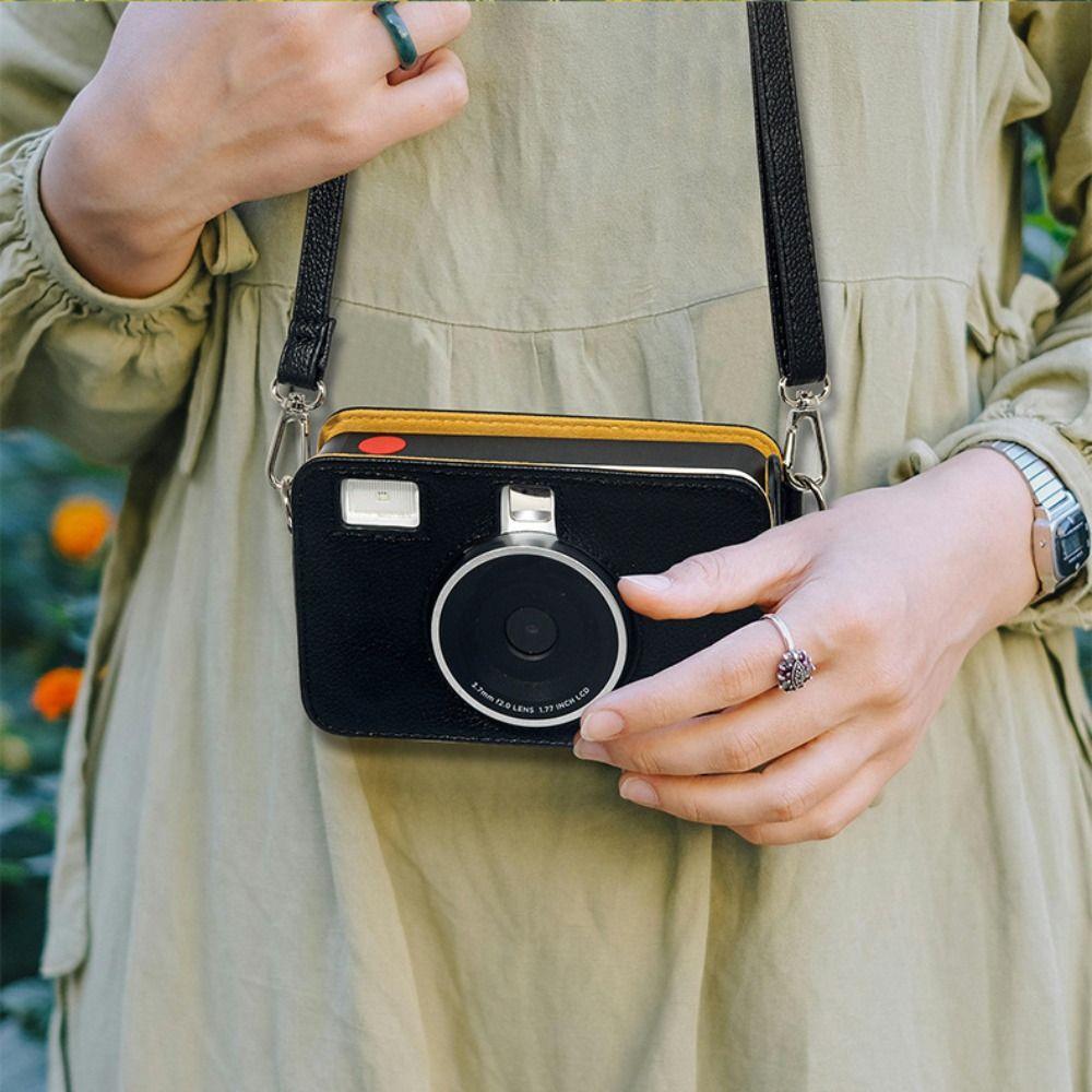 Anti Scratch Protective Cover PU Leather Storage Bag for Kodak Mini Shot 2 Retro C210R Travel