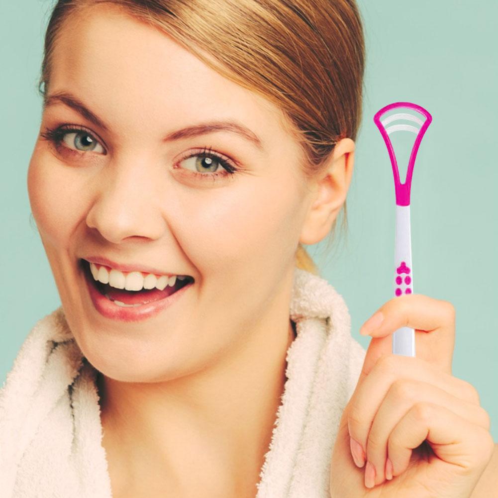 Plastic Tongue Scraper For Adults Tongue Cleaner Oral Care Brush To Keep Fresh Breath And Improve Oral Hygiene