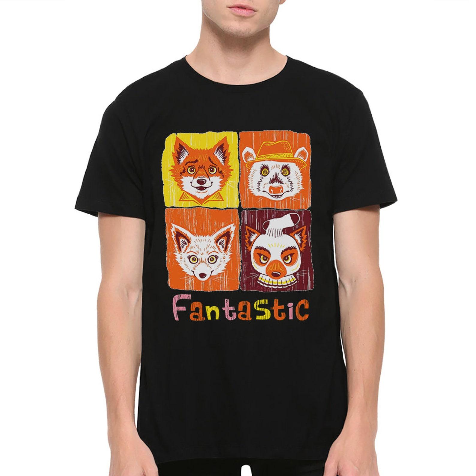 Fantastic Mr. Fox Original Art T-Shirt, Wes Anderson Tee, Men s Women s All Sizes (met-770) M