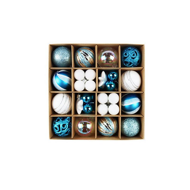 Christmas Tree Ornaments: Holiday Party Decor Ball Set with Gift Box