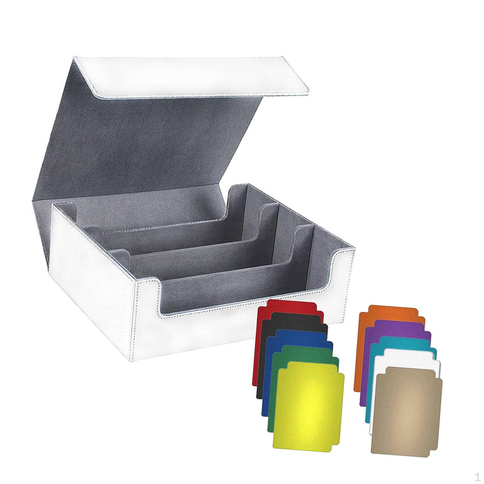 

Коробка для колоды карточек, игрушка для хранения игр, универсальный прочный контейнер, дисплей White Lined Gray