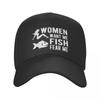Custom Women Want Me Fish Fear Me Baseball Cap Unisex Women Adjustable Funny Fishing Dad Hat Sports Snapback Caps Summer Hats