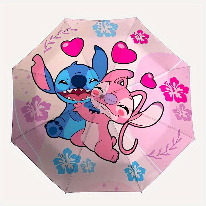 

Disney Stitch,Lilo,Cute Manual Opening and Closing Umbrella - 31-Rib Reinforced Folding Design, Lightweight and Portable, Suitable for Daily