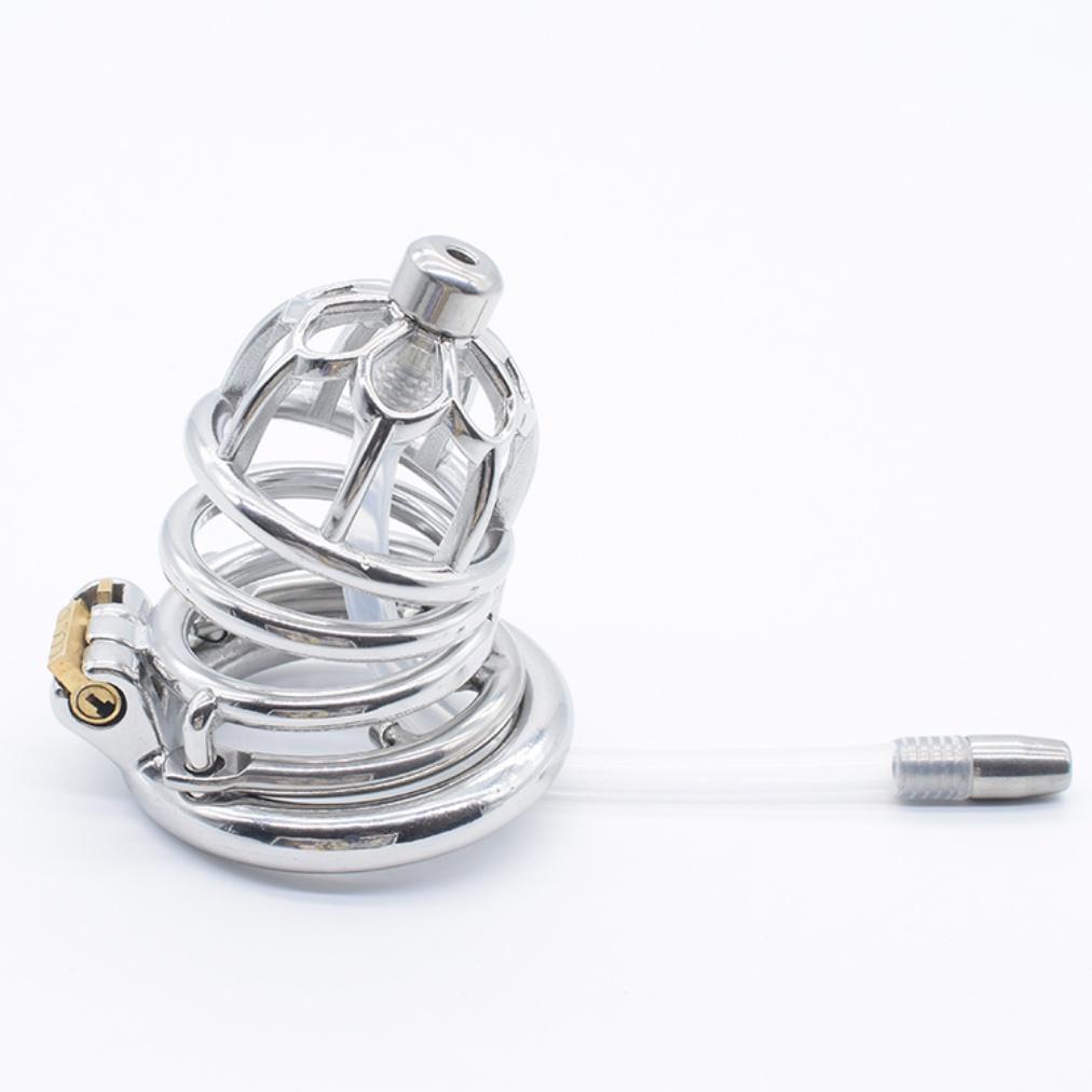 Frrk BDSM Bondage Lock Sex Toys Male Chastity Device Metal Chastity Dildo Cage Stainless Steel Cock Chastity Cage for Men