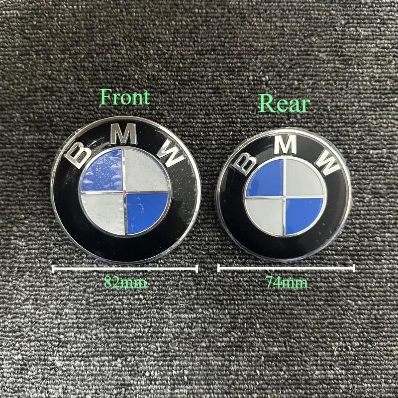 1 Stück Für Bmw E36 F20 E91 E53 E46 E39 E38 E90 E60 X1 X3 X5 X6 X7 Aufkleber Emblem 82mm 74mm Motorhaube Vorne Hinten Kofferraum Logo