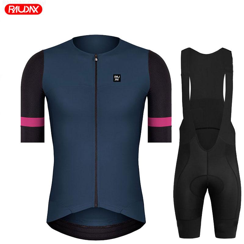 Summer PRO AERO Elastic Sleeve Cycling Clothing Man Red Senior Breathable Cycling Jersey Set Mountain Bicycle Road Riding Jersey
