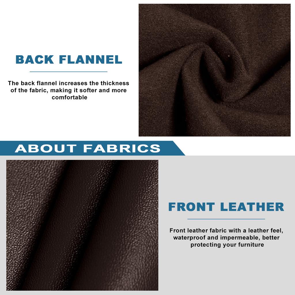 Waterproof PU Leather Dining Chair Covers, Stretch Oilproof Parsons Chair Slipcovers Removable Washable Kitchen Chair Protector for Dining Room