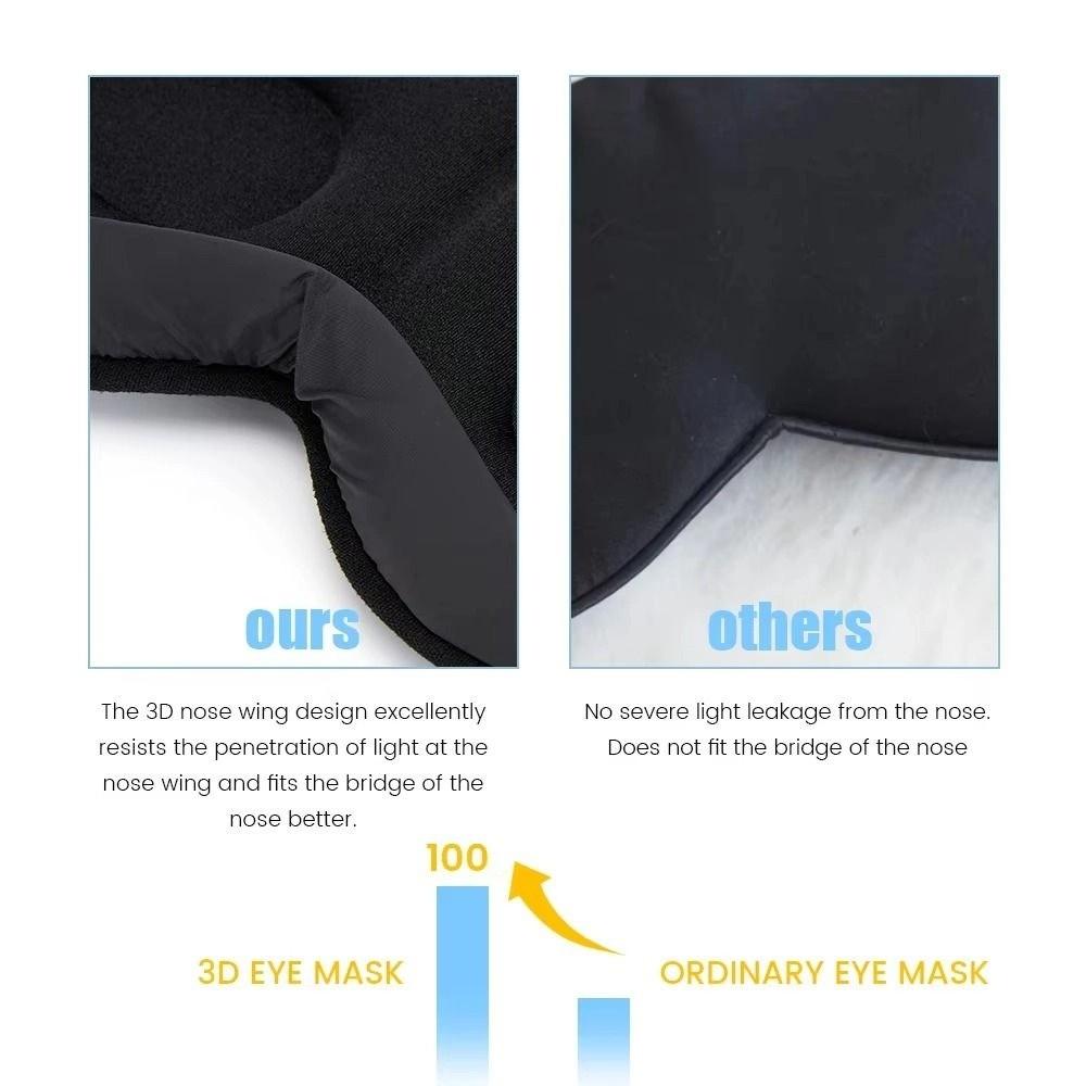 Padded Design Sleep Mask Comfy Material Blockout Light Eye Mask Blindfold Eye Shade  Night Use