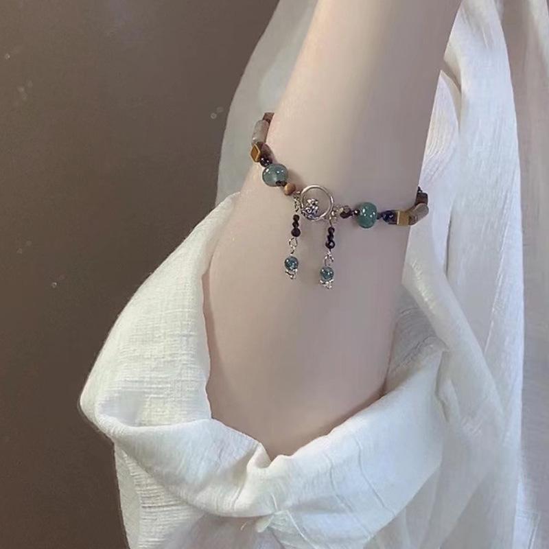 Unique Tibetan Style Bracelets with Niche Design and Unique Temperament, Pure Handmade Beaded Pendant, Bracelet, and Bracelet