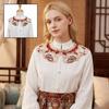 Elegant Hanfu Shawl Floral Pattern Hanfu Shoulder Collar Ancient False Collar Costume Accessory