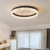 Nordic Modern LED Ceiling Light Dimmable Round Chandelier Ceiling Lamps Living Dining Room Bedroom Glossy Home Lighting Fixtures