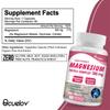Magnesium Complex Supplement 300 mg - 3-in-1 High-Absorption Chelated Magnesium 60 Capsules