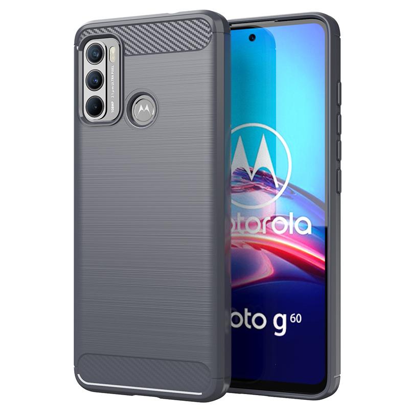 Pro pouzdro Motorola Moto G60 Pro kryt Moto G60 Coque Zadní nárazník z uhlíkových vláken Nárazuvzdorný Měkký pancéřovaný TPU kryt Pro Moto G60 Fundas
