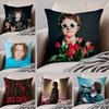 Intense POP Singer LLewis Capaldi Cushion Cover Throw Pillow Cover Hidden Button Durable Polyester Chair Cushion