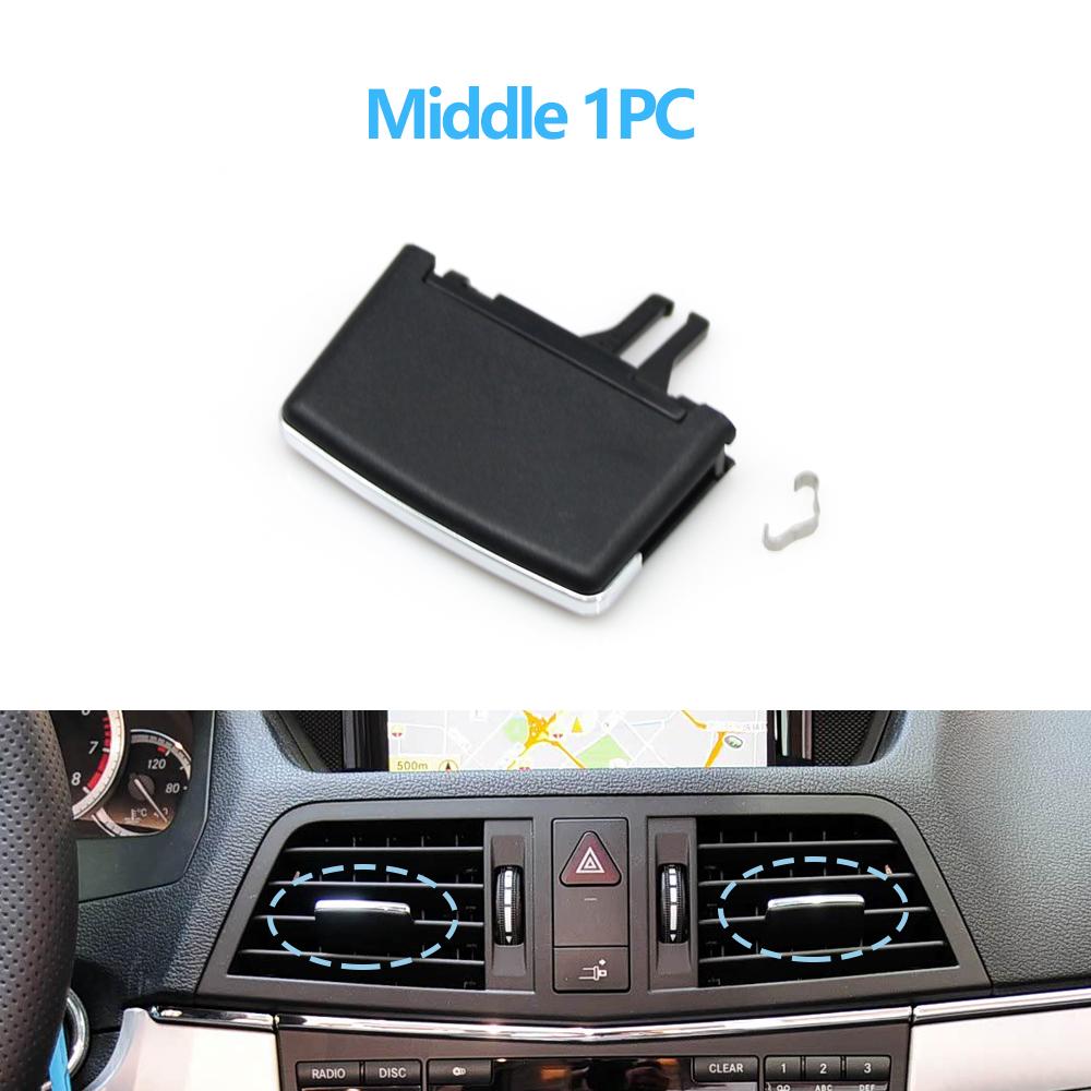 1/2/4PCS Car Air Vent Middle Left Right AC Vent Grille Paddle Clip Slider For Mercedes Benz E Class Cabriolet Coupe W207 E350