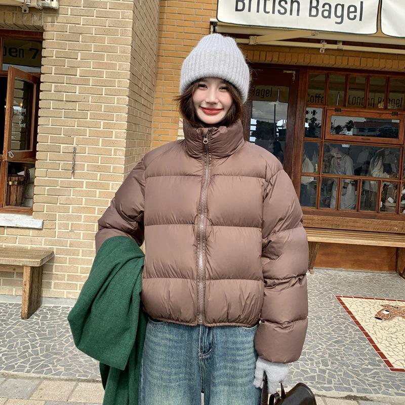 

New cotton-padded women s winter short loose thickened cotton-padded trendy cotton-padded jacket bread jacket L