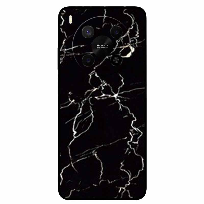 Für ZTE Blade V70 Max / Nubia V70 Max Marmor-Bemaltes Weiches TPU-Silikon-Rückseitenabdeckung Case Für Blade V70 Max Fusion Black Case V70Max