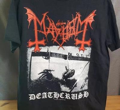 Mayhem Deathcrush Black Short Sleeve Cotton T-shirt Unisex S-5XL Unisex T-Shirt
