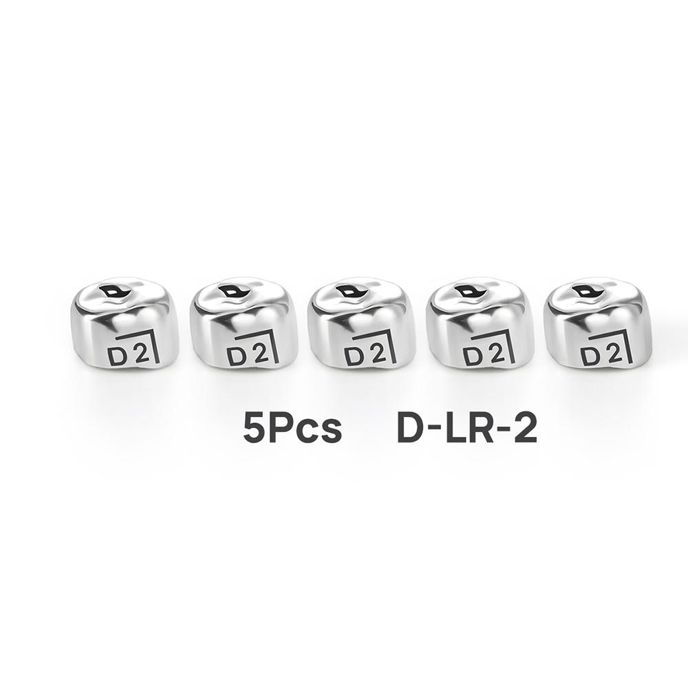 5Pcs Dental Crowns Preformed Metal Crown Stainless Steel Temporary Crowns Dentistry Orthodontic Material Therapy Tools