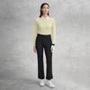FILA Golf Series Trendy Fashion Simple Casual Sports Training Versatile Slim Fit Long Sleeve Polo Shirt Women tops Mustard-Yellow A11W615214FYE