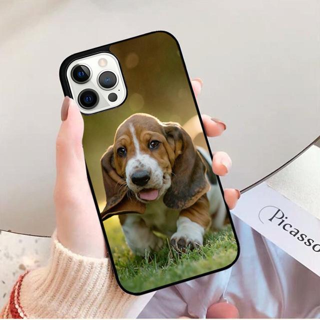 Basset Hound Dog Phone Case Back Cover for iPhone 17 Air 16 15 14 13 11 12 Pro Max Plus Shell Coque