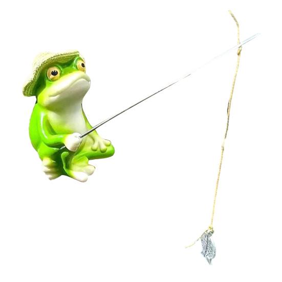 

Frog Garden Statue Lotus Leaf Sitting Frog Figurine Cute Resin Frog Sculpture for Outdoor Yard Garden Pond Home Office Desk Tabletop Decor C
