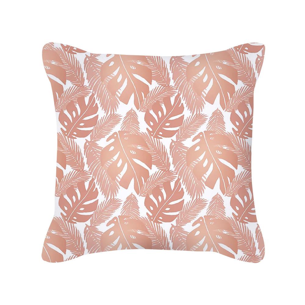 Ins Nordic Style Rose Gold Pink Geometric Square Pillow Cushion Cover