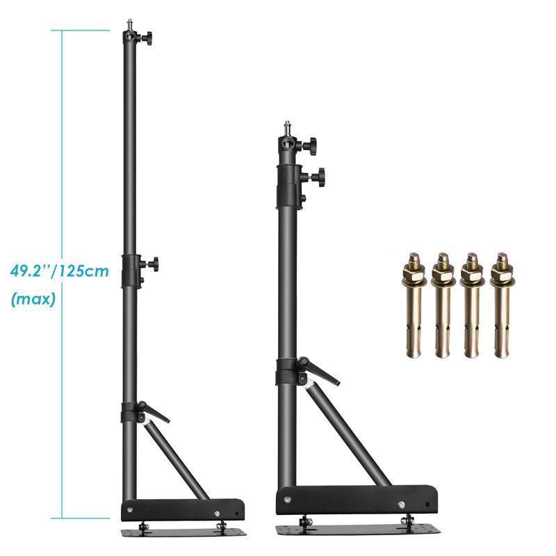 NiuEr Wall-Mounted Photography Boom Arm: Adjustable Rotatable Fill Light Stand for Live Streaming