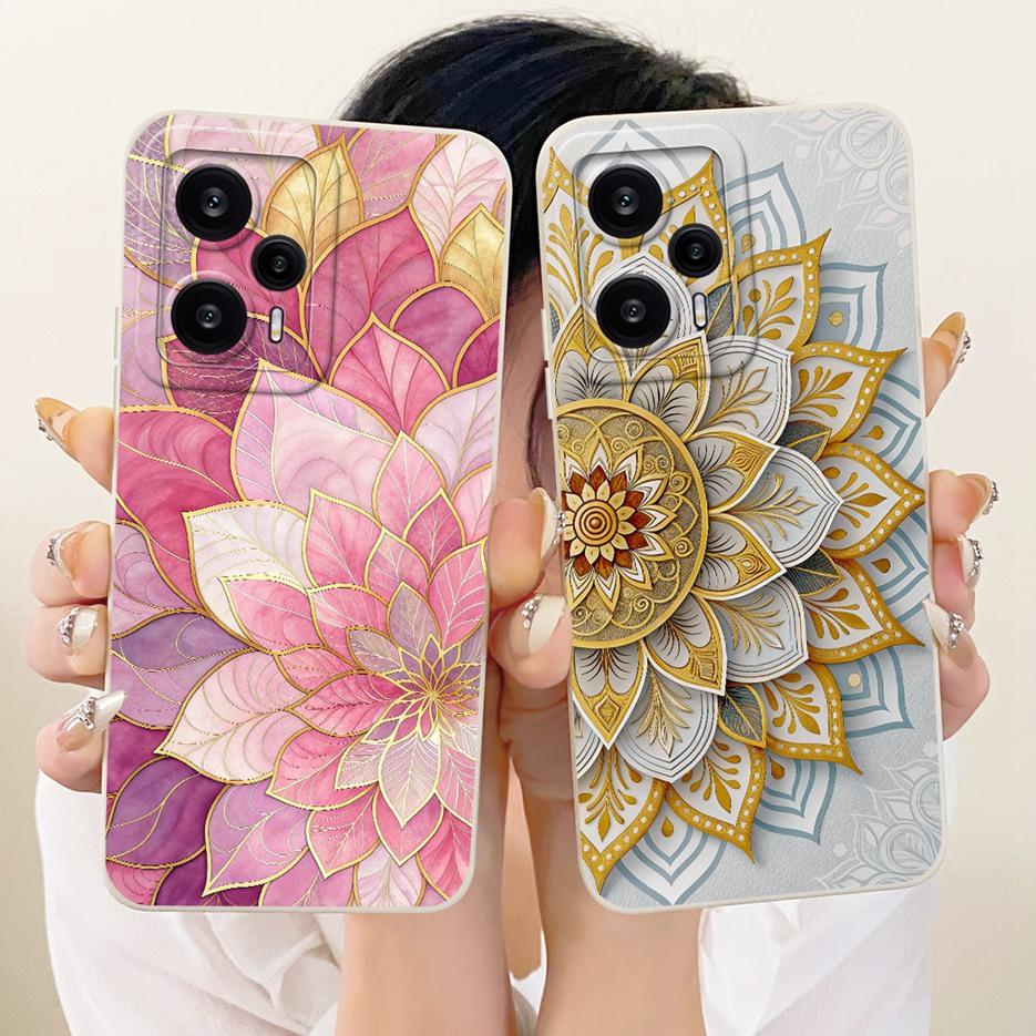 For Xiaomi Poco F5 Case Redmi Note 12 Turbo Cool Owl Dragon Painted Cover Soft TPU Phone Case For Xiaomi Poco F5 Pro PocoF5 Bags