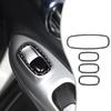 Soft Carbon Fiber Window Lift Switch Trim Sticker For Nissan Juke 2011-